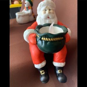 PartyLite Santa votive holder